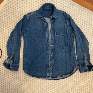 Massimo Dutti Blue Denim Shirt